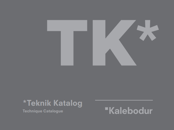 Kalebodur Teknik Kataloğu, Yetkili satıcısı, bayii, showroom - Gaziler Yapı, inşaat malzemeleri istanbul